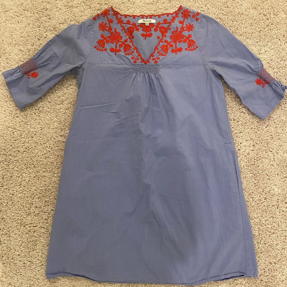 Madewell Embroidered Dress